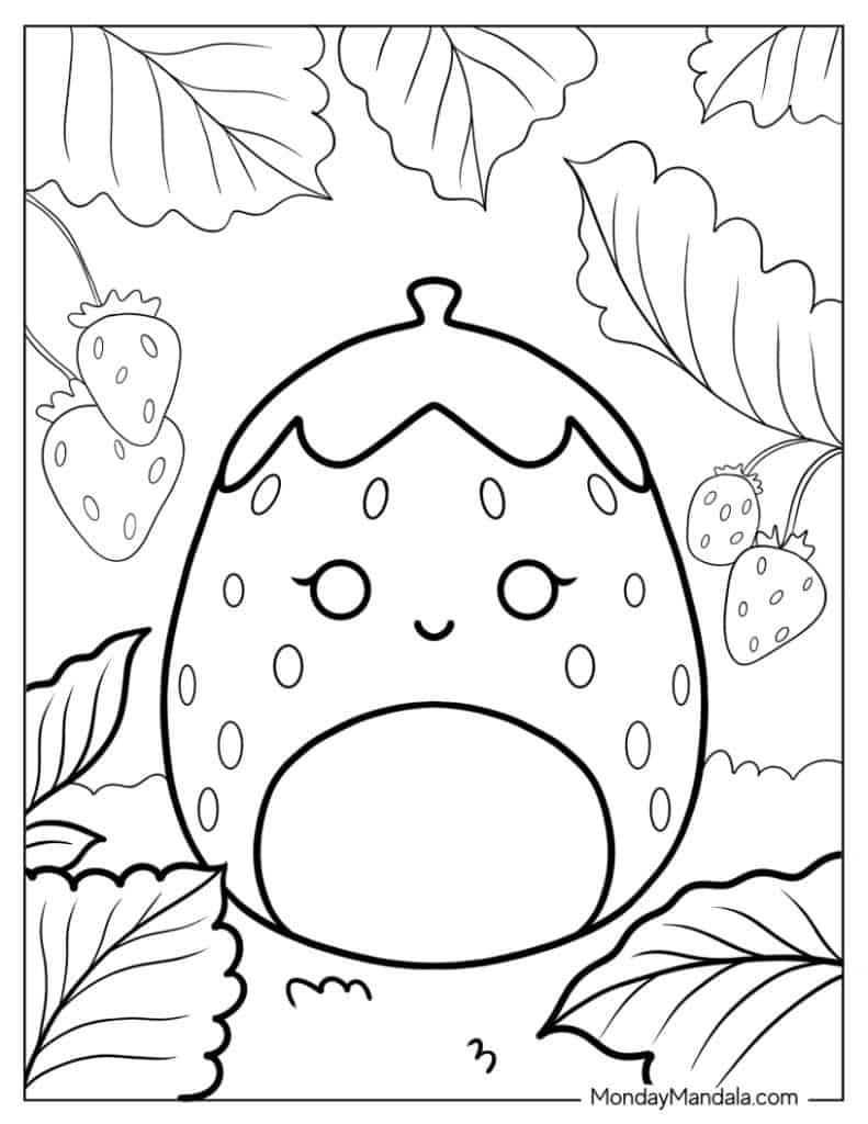 50 Squishmallow Coloring Pages Free PDF Printables 