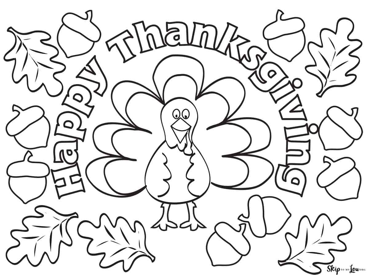 50 Thanksgiving Coloring Pages Skip To My Lou