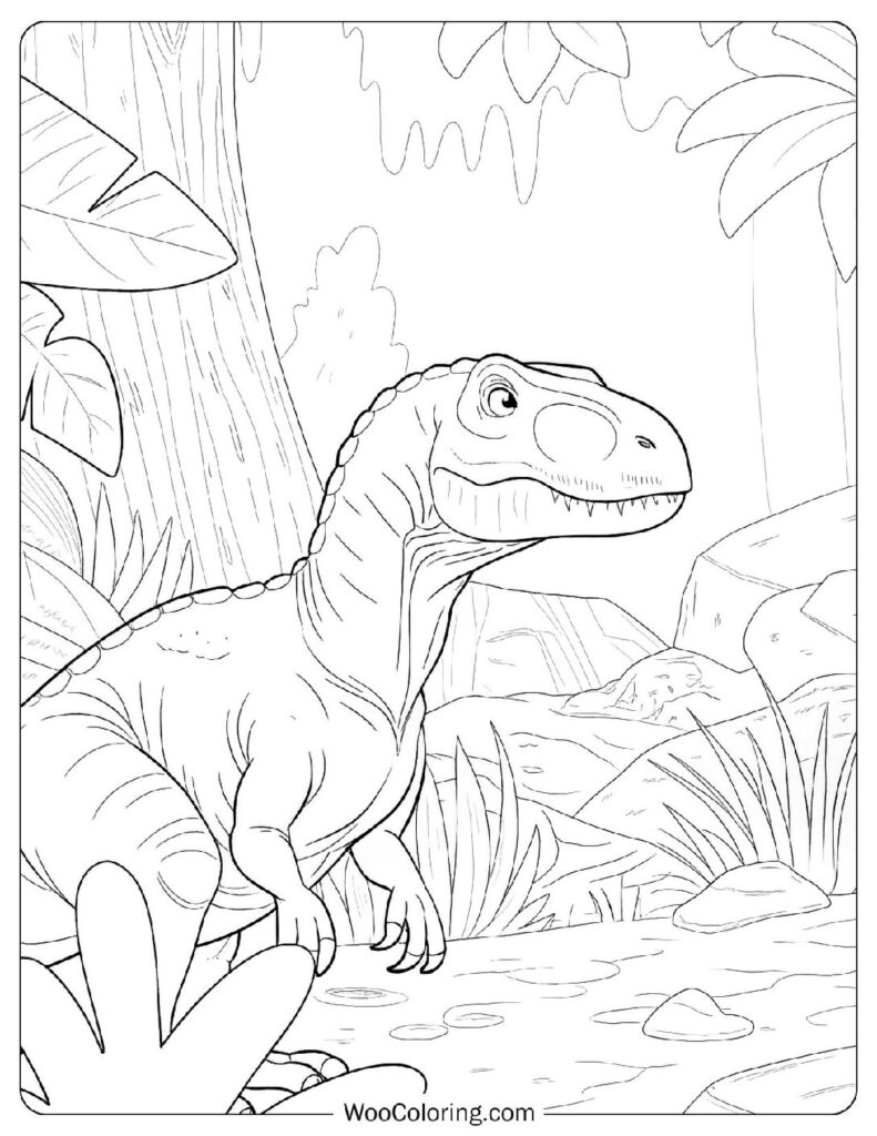 500 Dinosaur Coloring Pages Free PDF To Print Woo Coloring