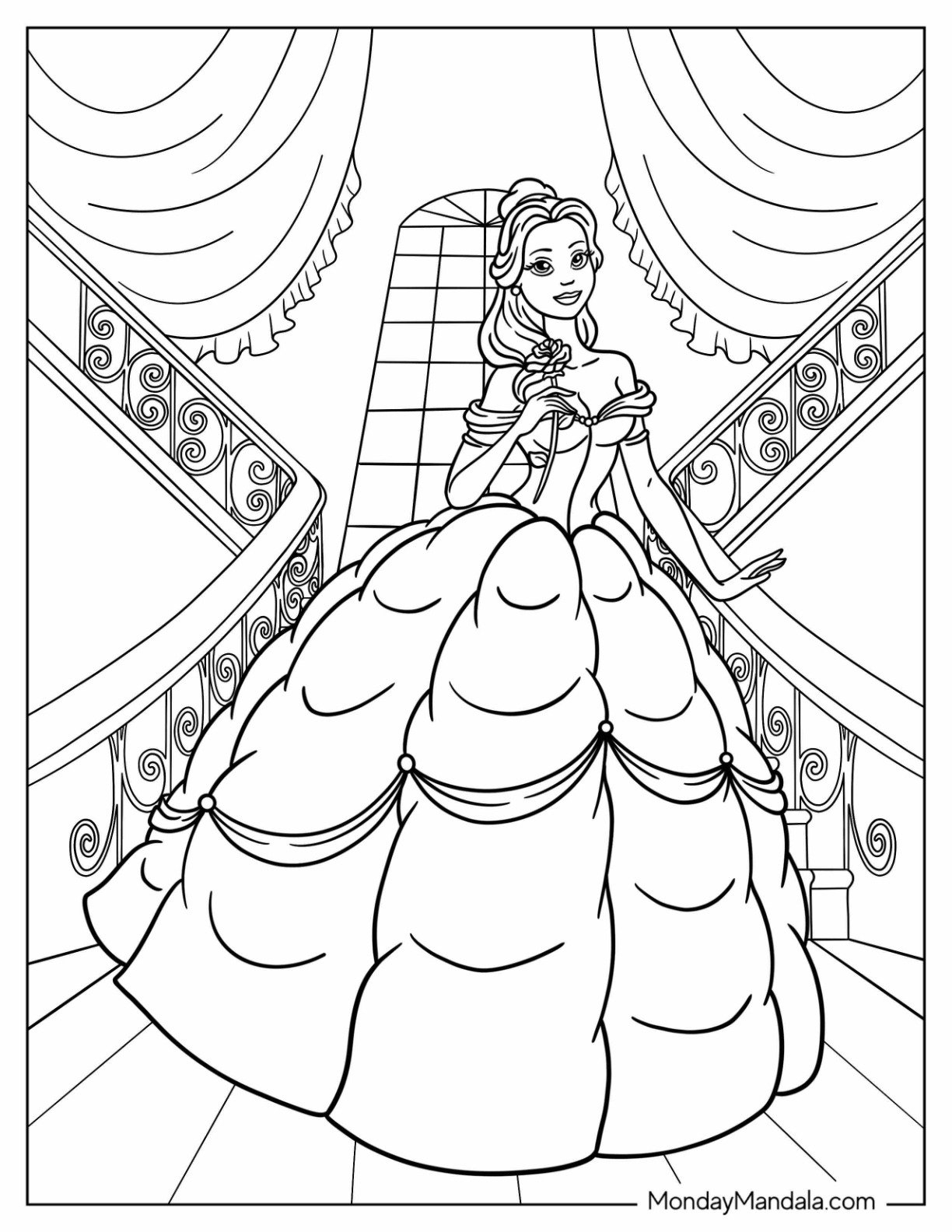 princess coloring pages