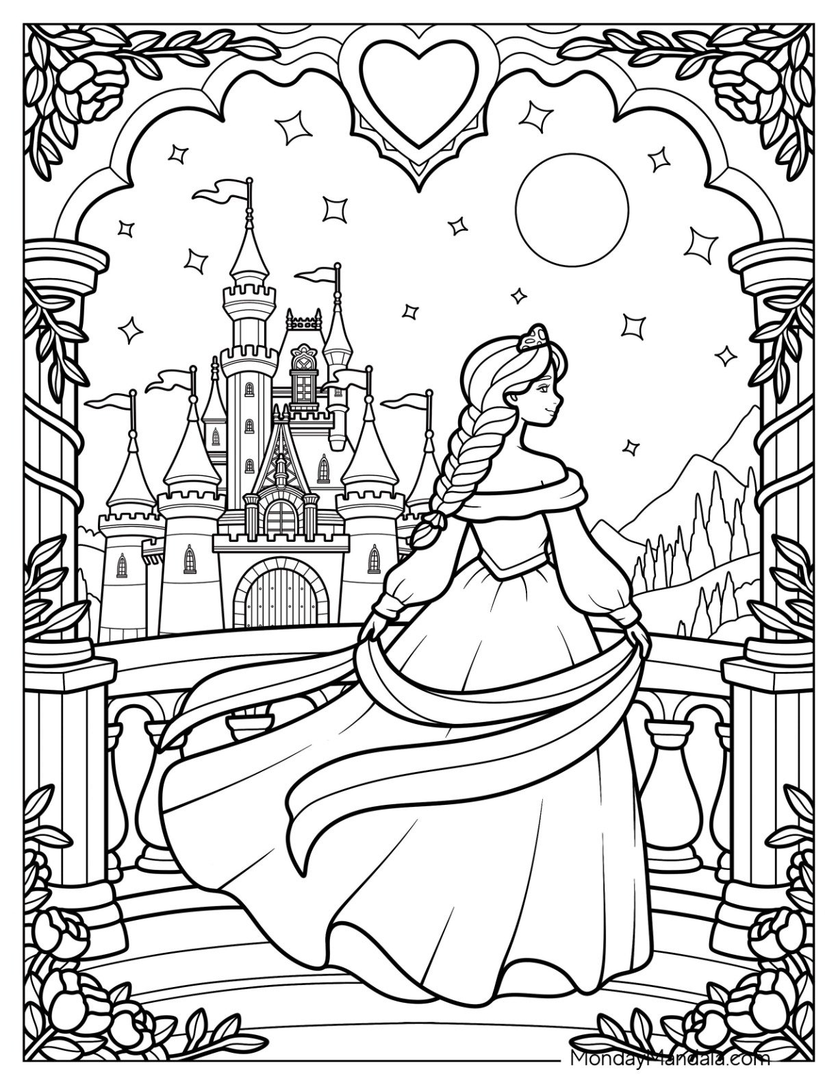 500 Princess Coloring Pages Free PDF Printables 