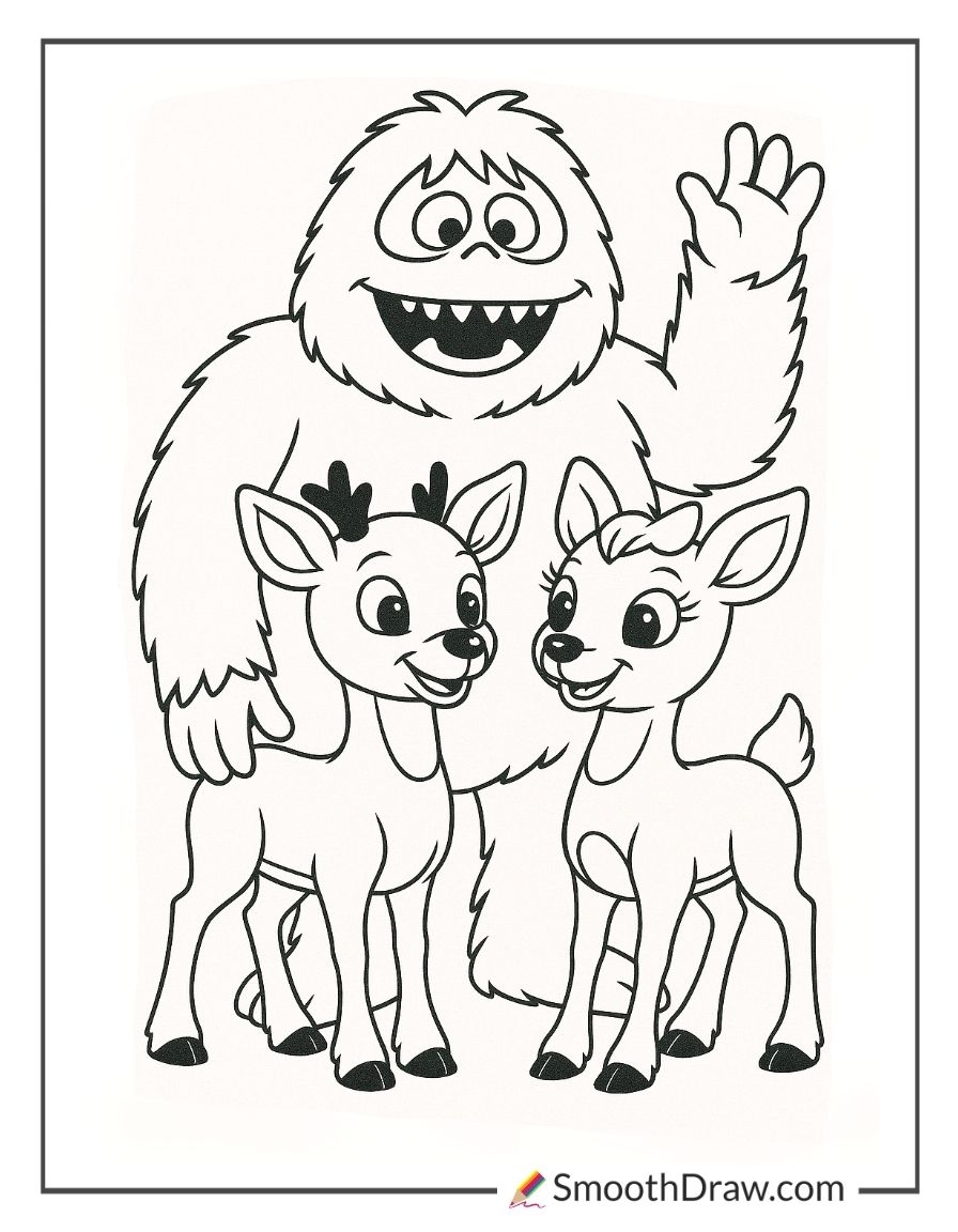 52 Rudolph Reindeer Coloring Pages Smooth Draw