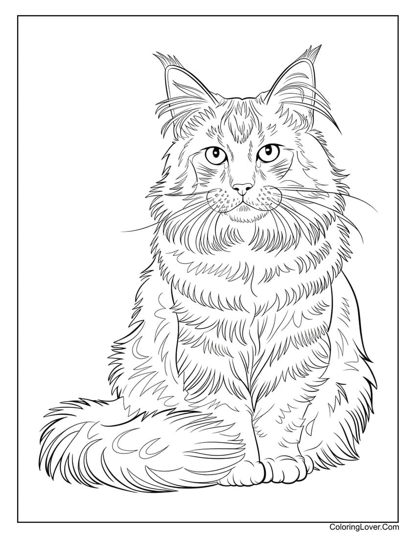 cat coloring pages