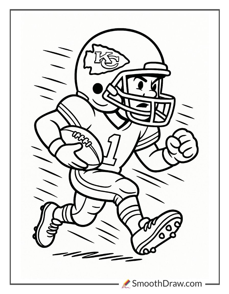 54 Kansas City Chiefs Coloring Pages Smooth Draw