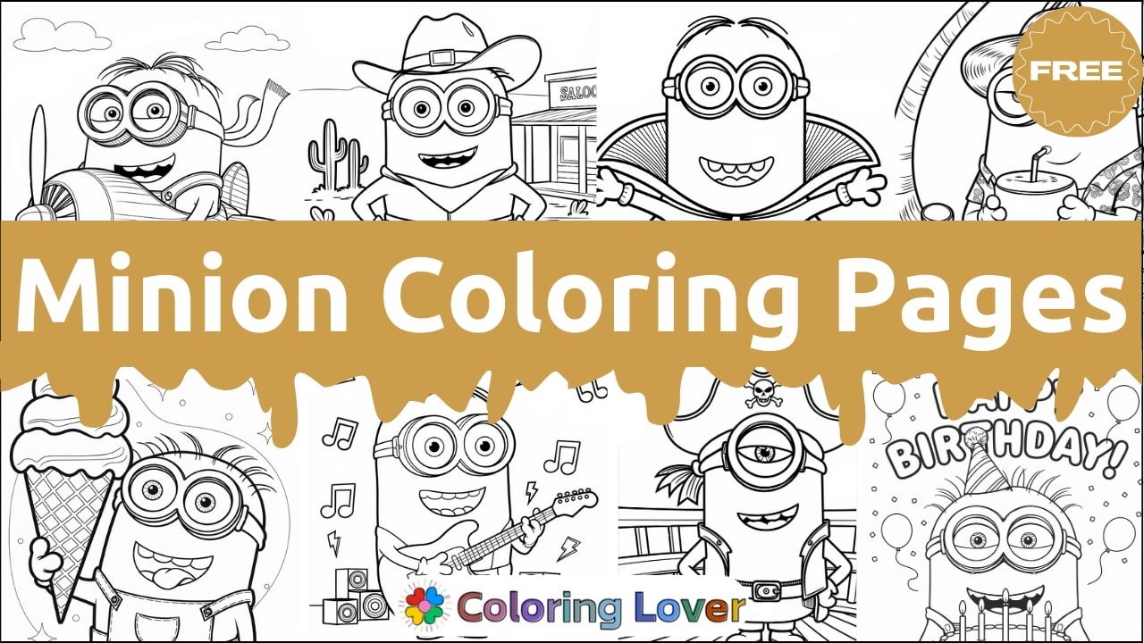 minions coloring pages