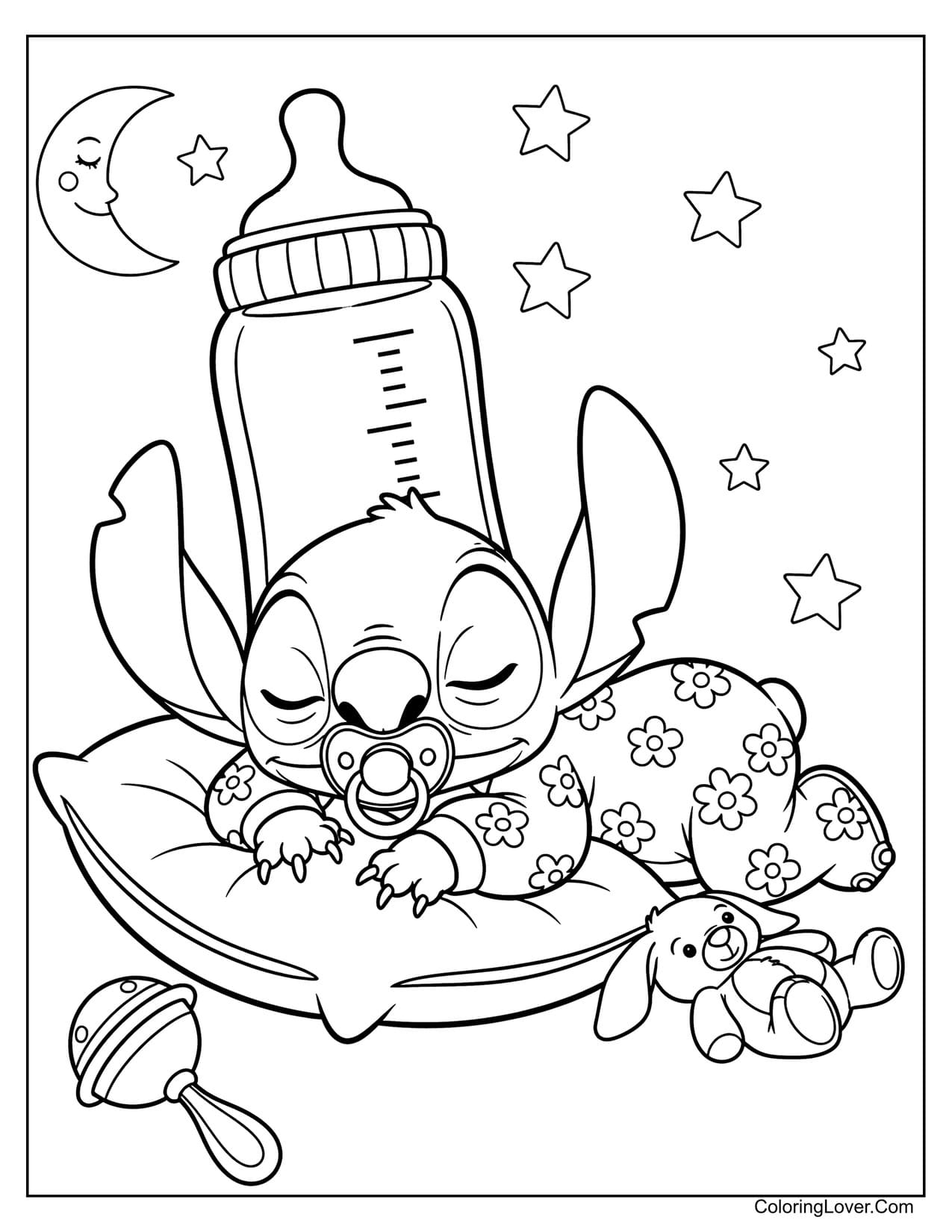 coloring pages of stitch
