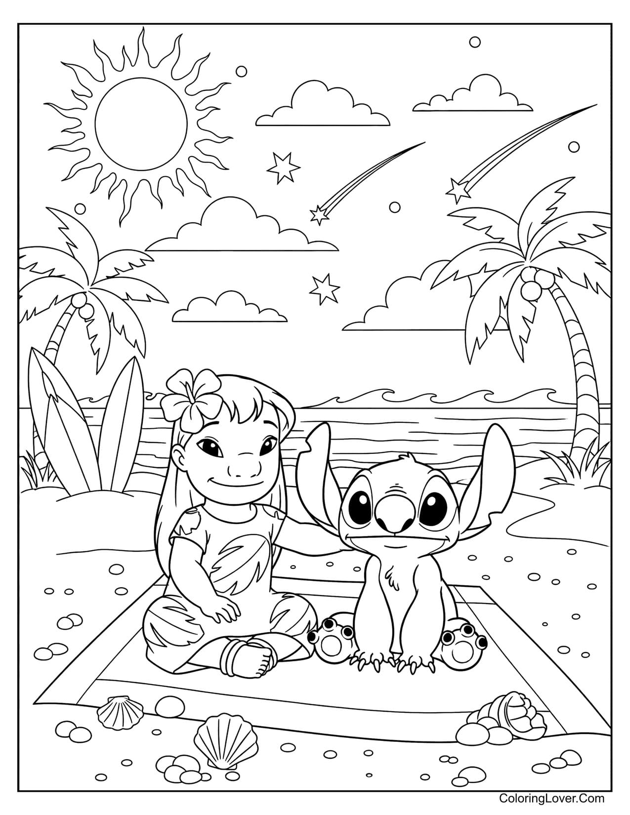 lilo coloring pages