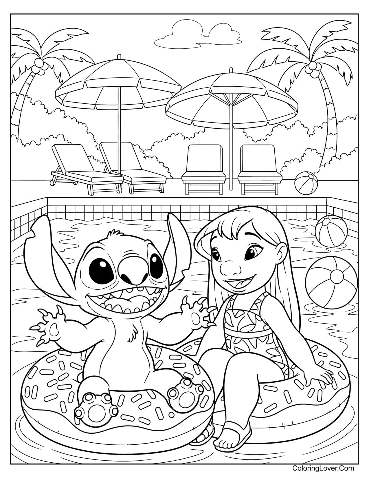 lilo coloring page