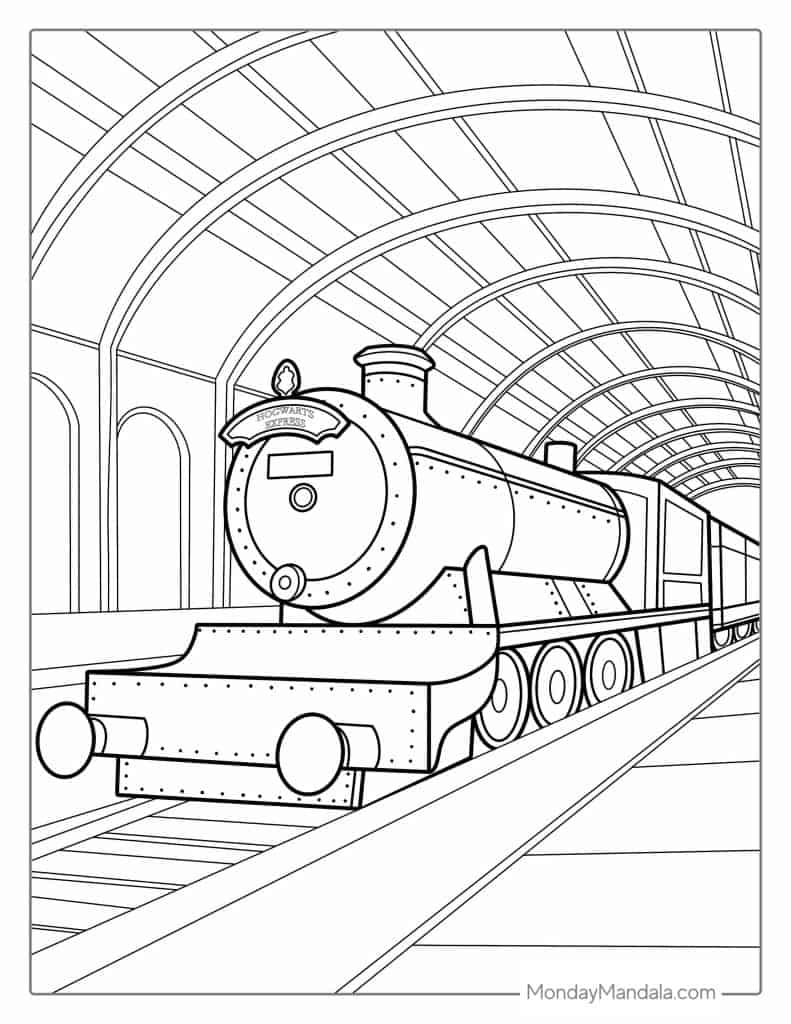 54 Train Coloring Pages Free PDF Printables 