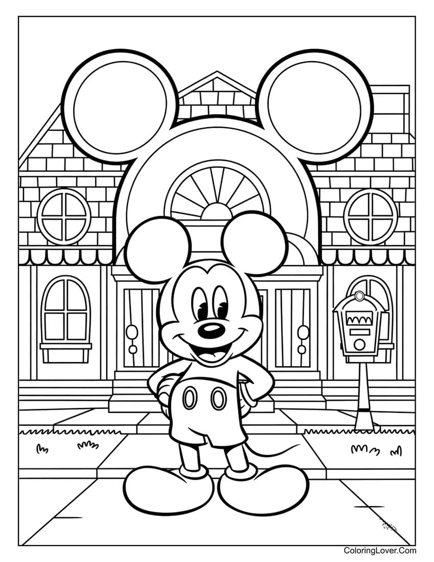 Mickey Mouse Coloring Pages Rachel Coloring