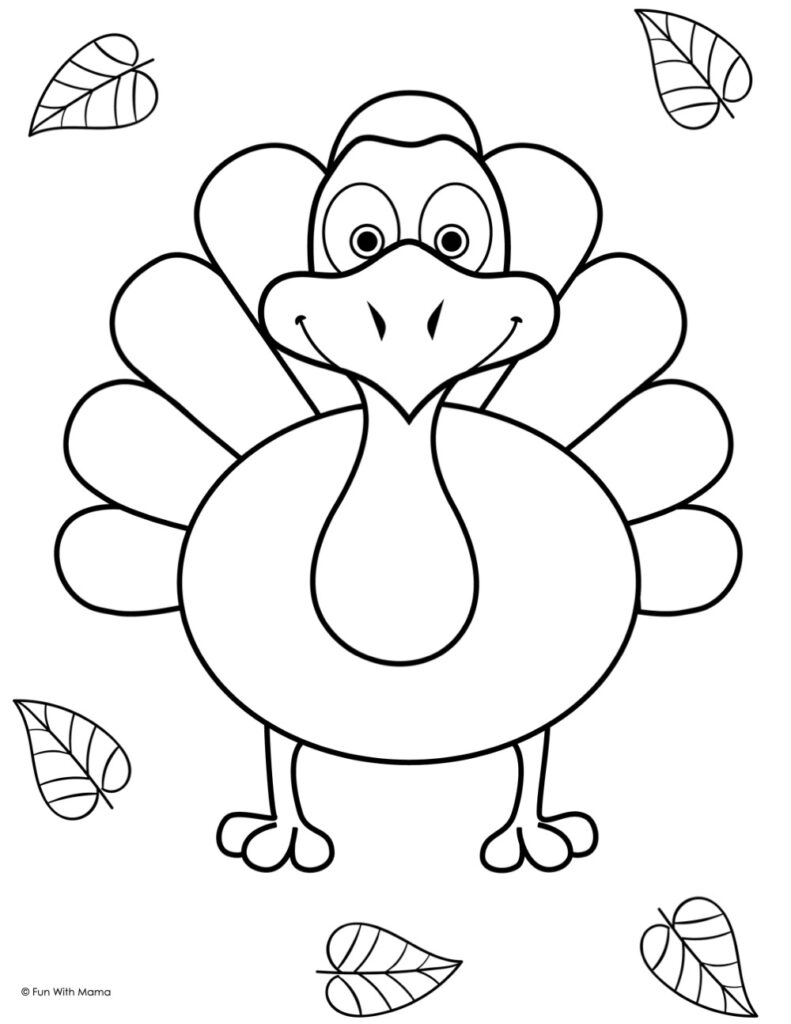 coloring pages turkey printable