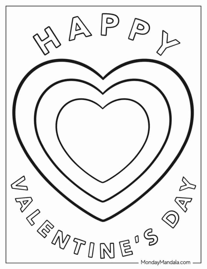 60 Heart Coloring Pages Free PDF Printables 