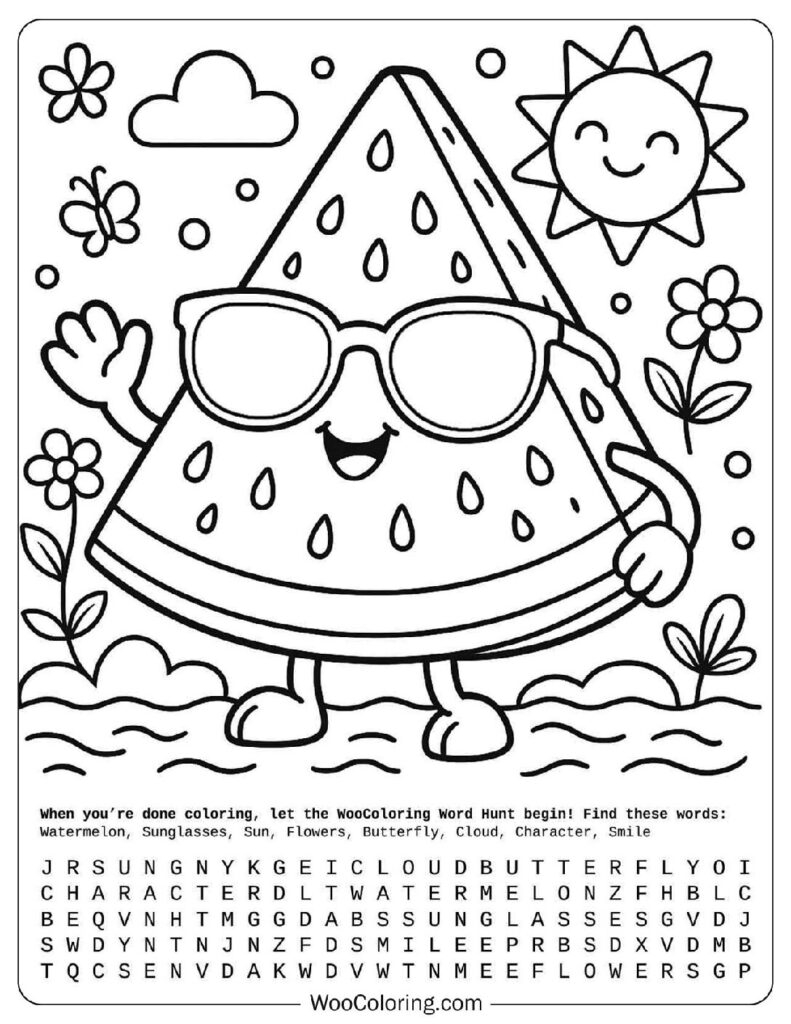 summer color pages