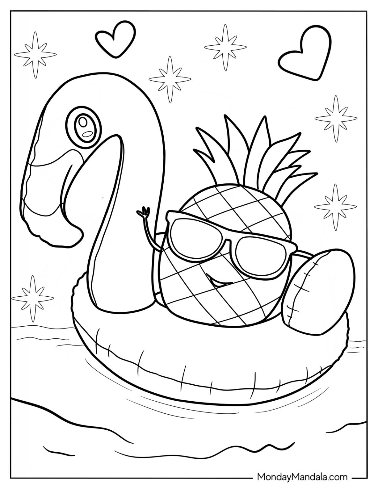 summer coloring pages preschool