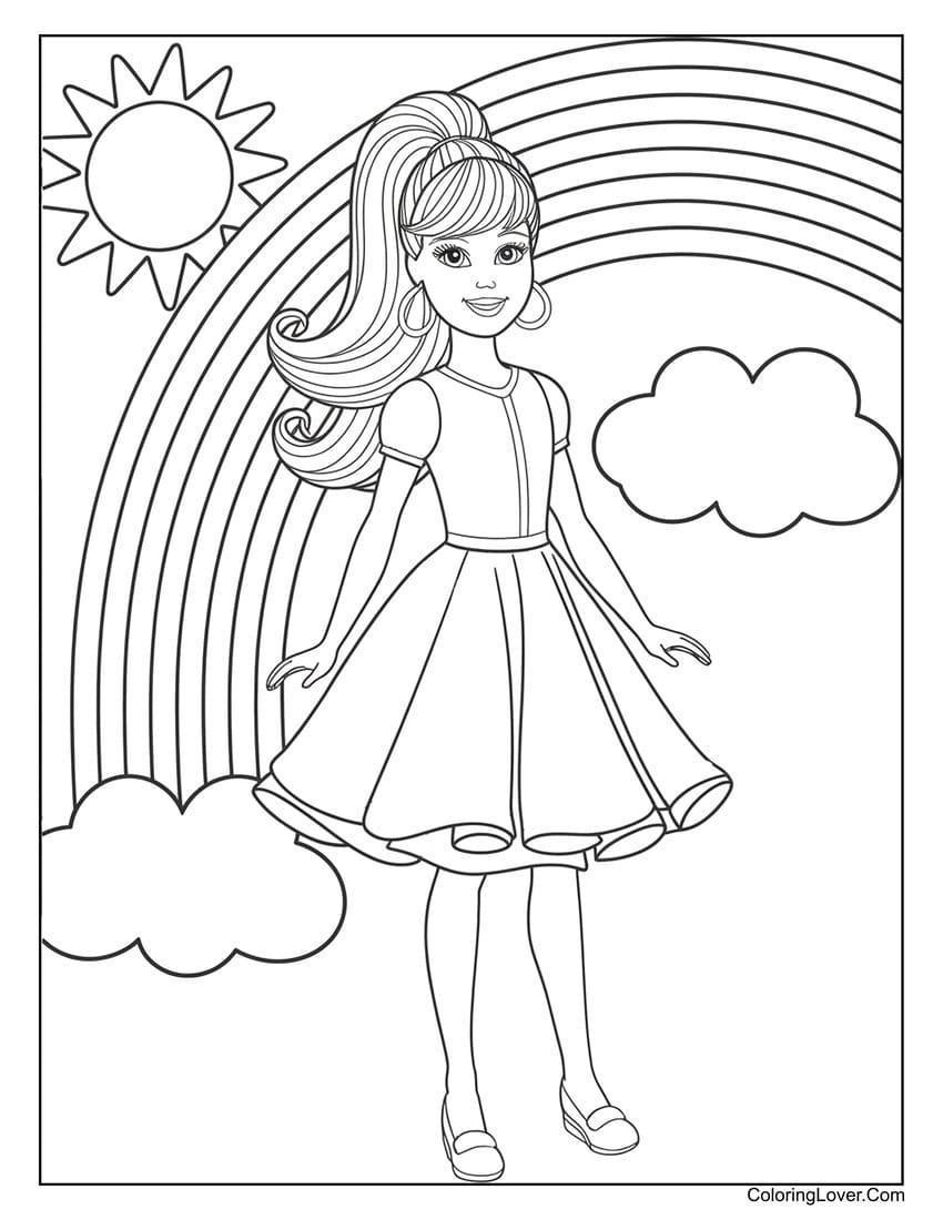 66 Barbie Coloring Pages Free Printables For Girls