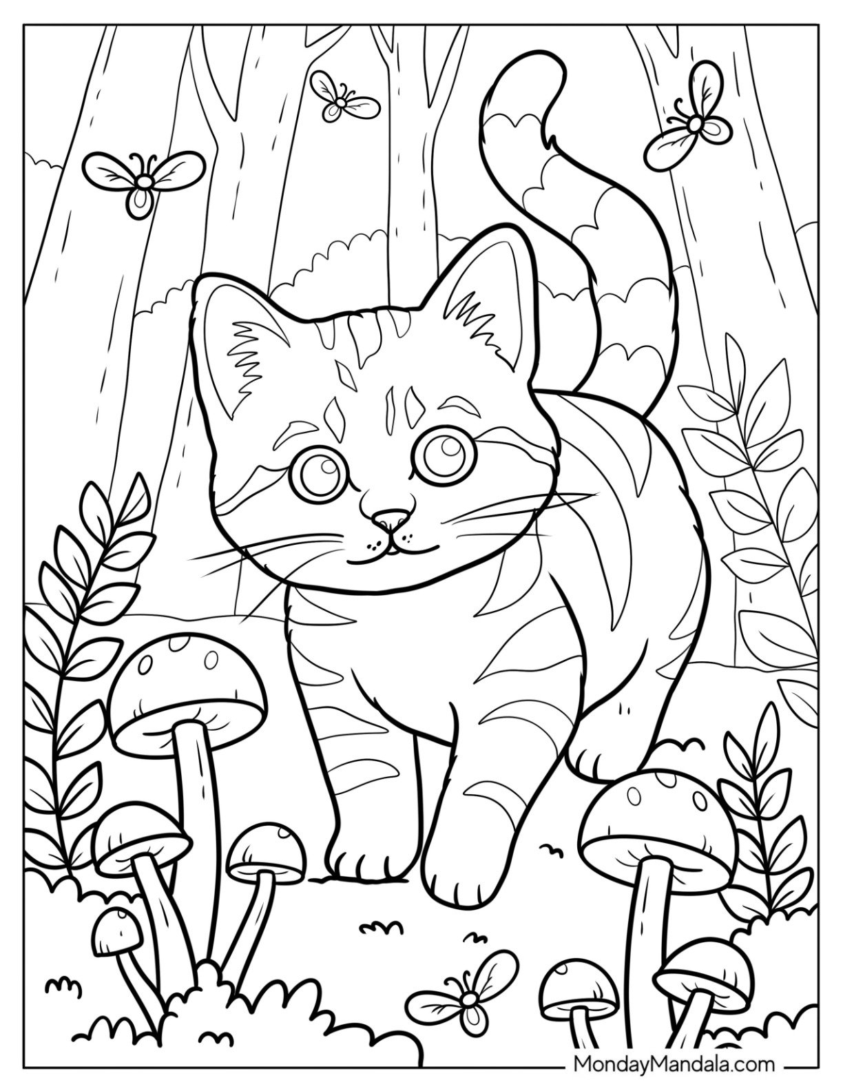 coloring pages cats