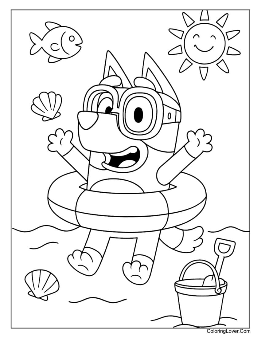 70 Bluey Coloring Pages Free Printables For Kids 