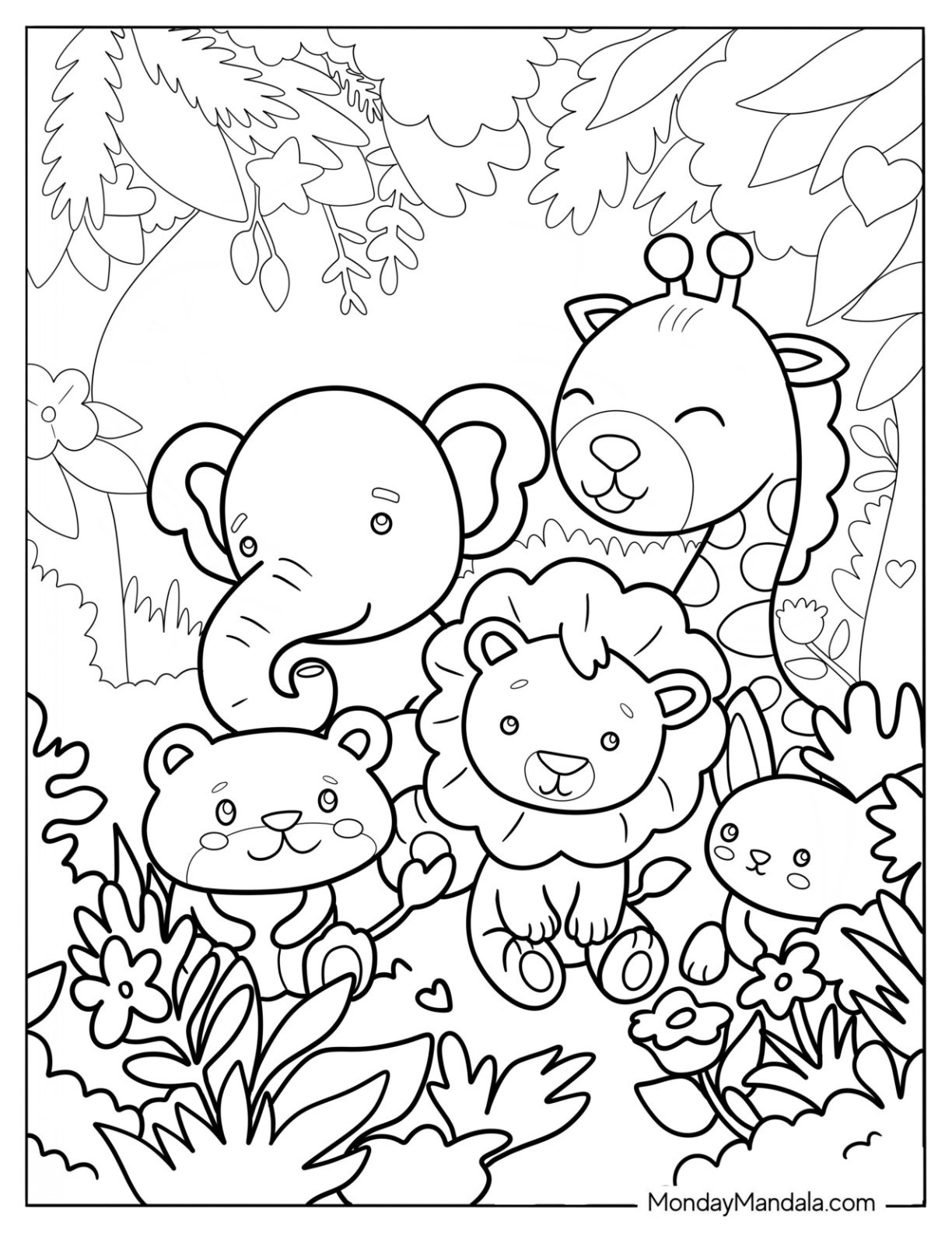 70 Cute Coloring Pages Free PDF Printables 