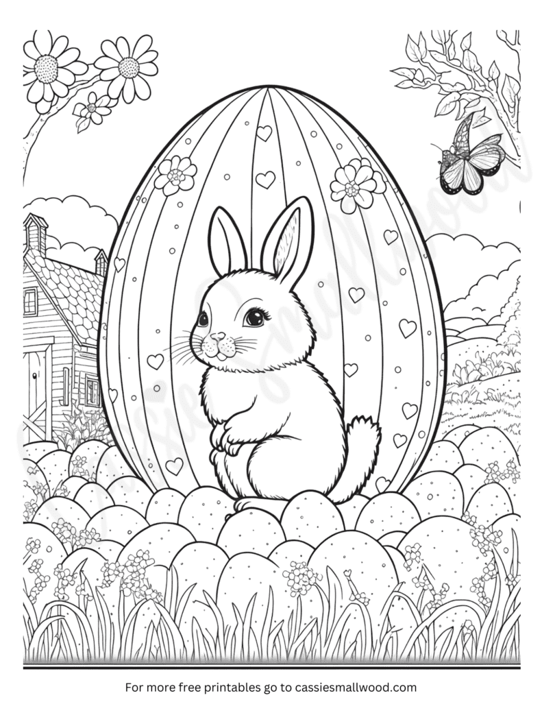 easter animal coloring pages