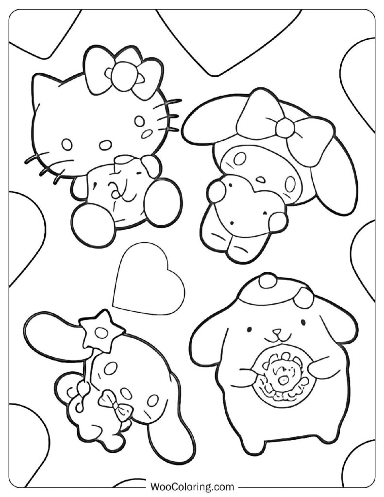 76 Hello Kitty Coloring Pages Free PDF To Print Woo Coloring