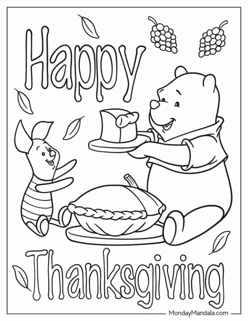 free thanksgiving coloring pages for preschoolers