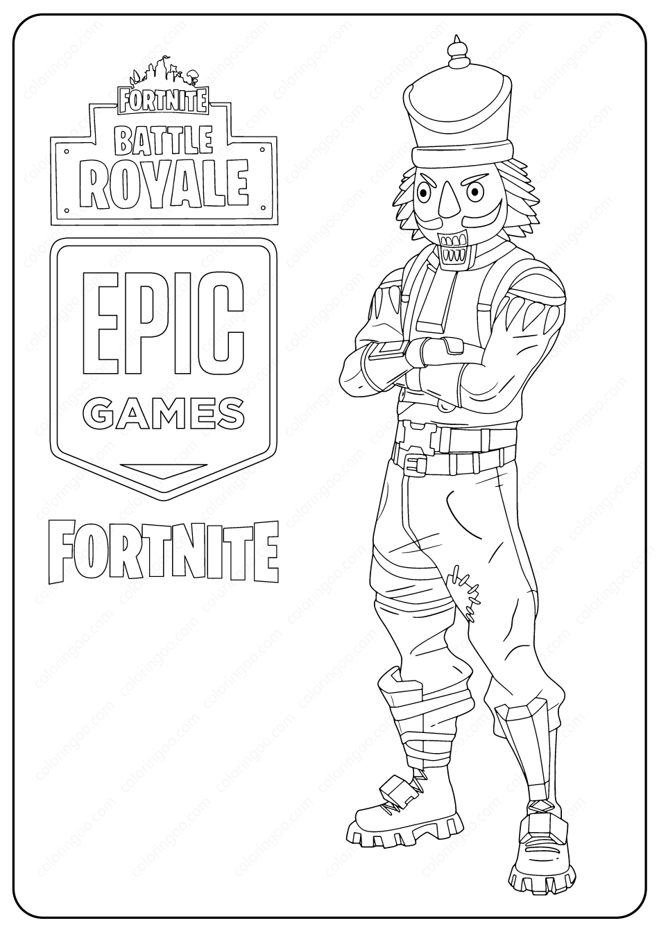 fortnite coloring pages