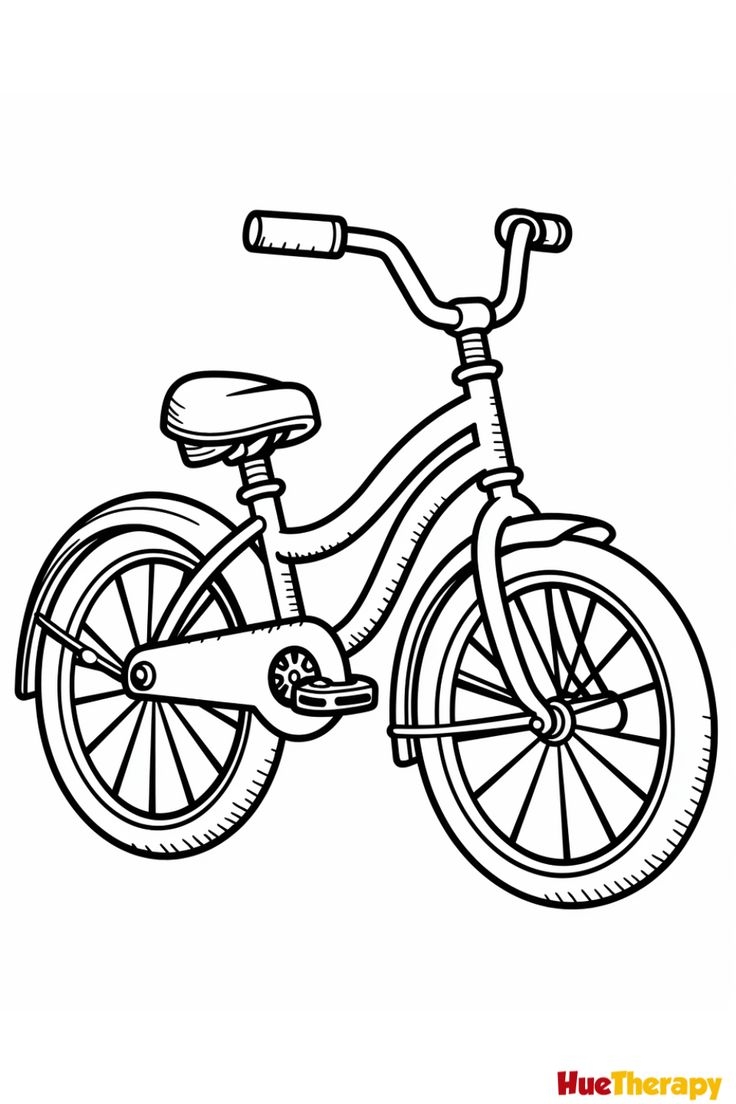 9 Free Printable Bicycle Coloring Pages For Kids