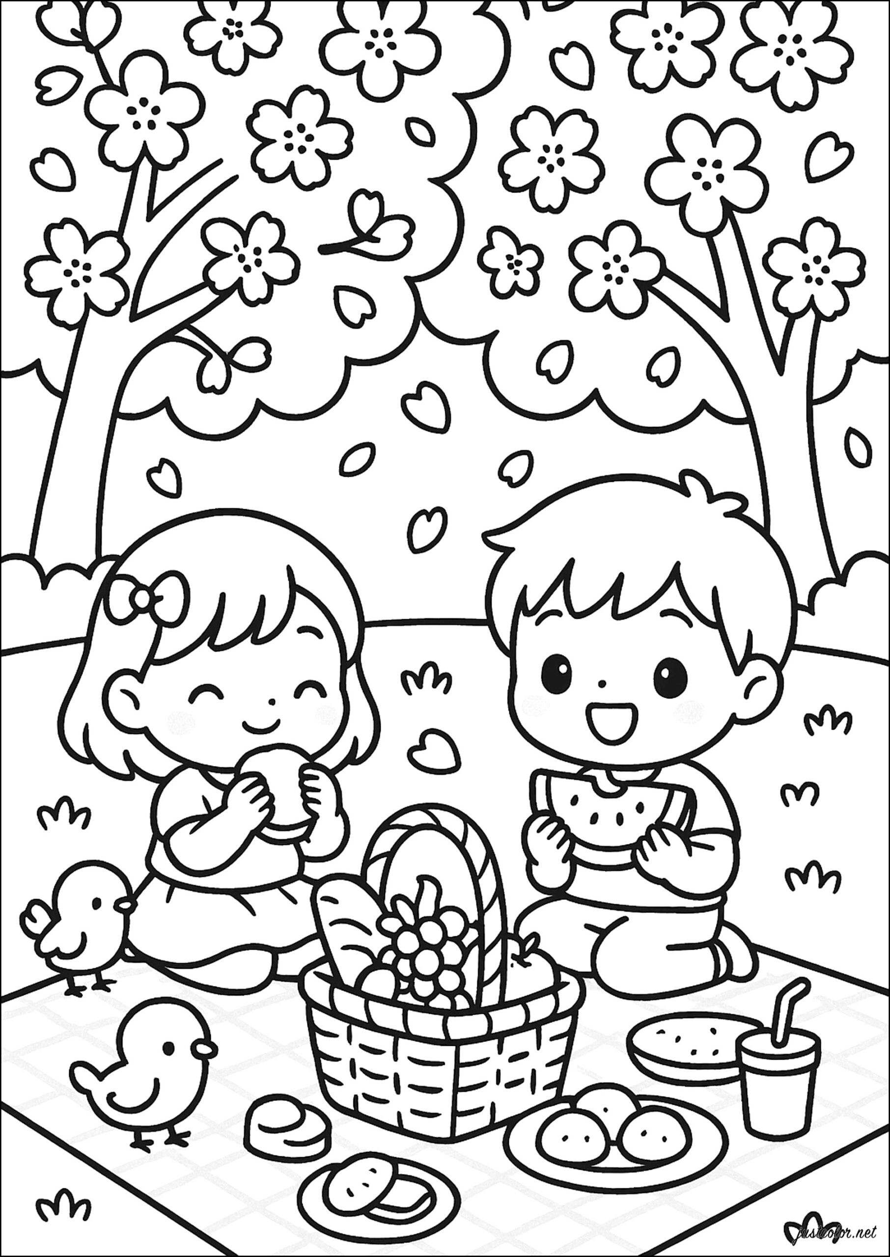 preschool spring coloring pages
