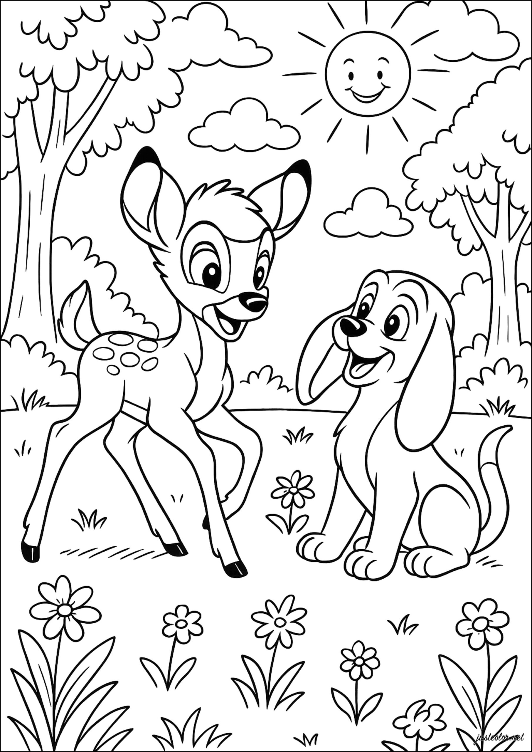 nature coloring pages for preschoolers