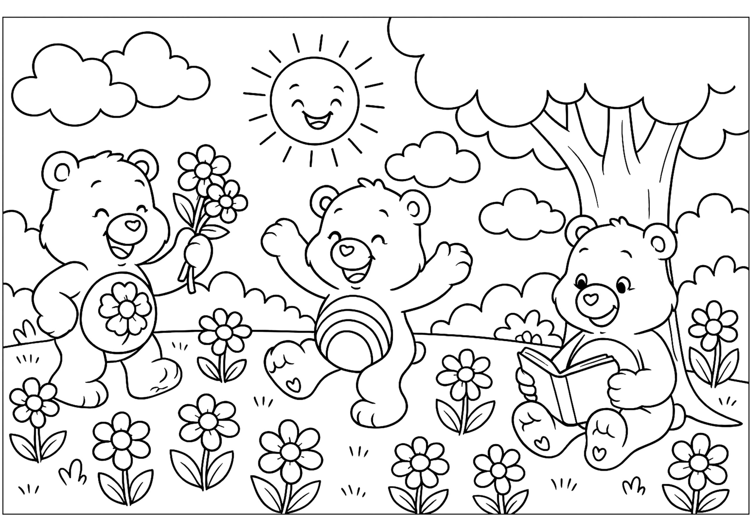 care bear coloring pages