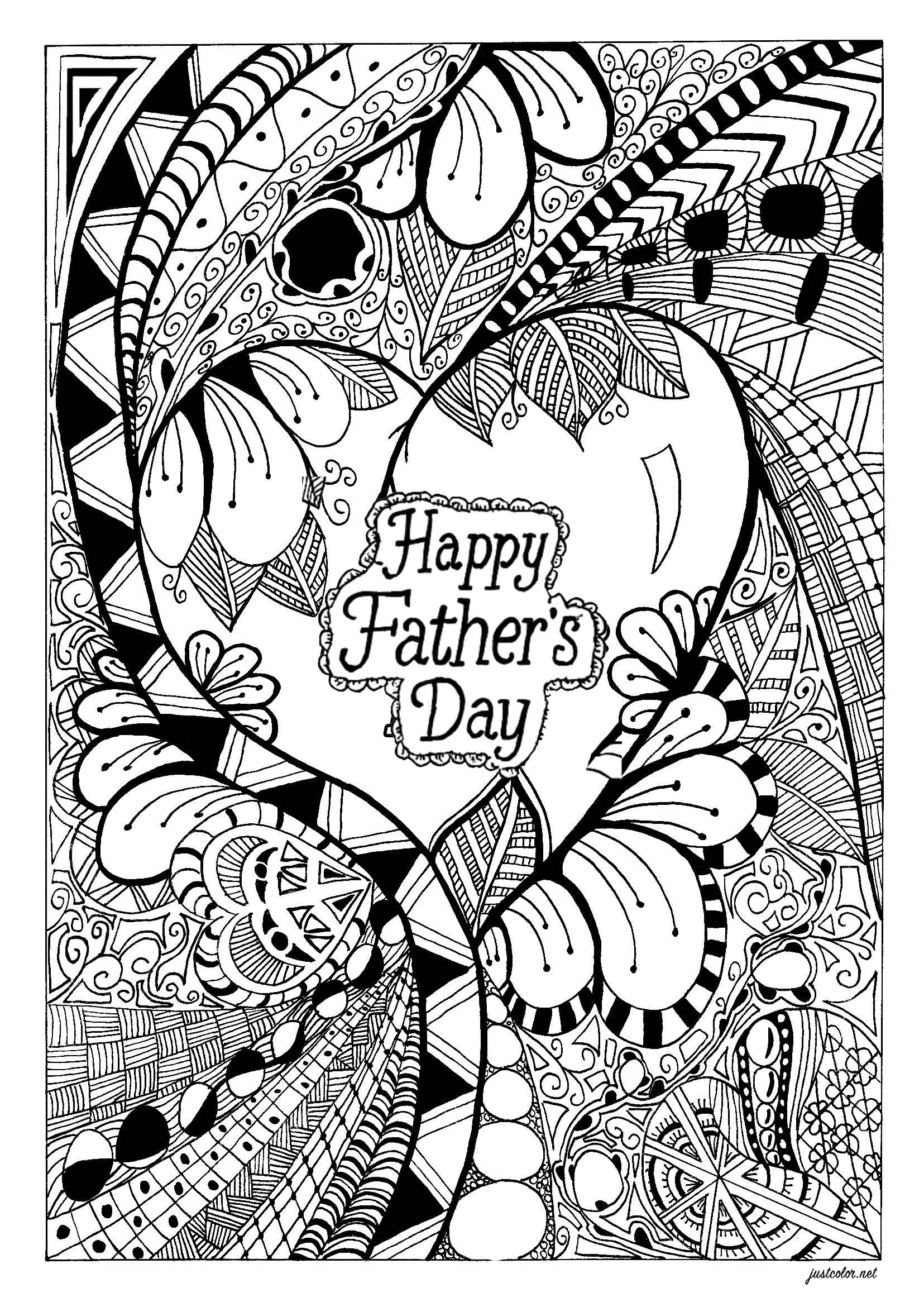father's day coloring pages