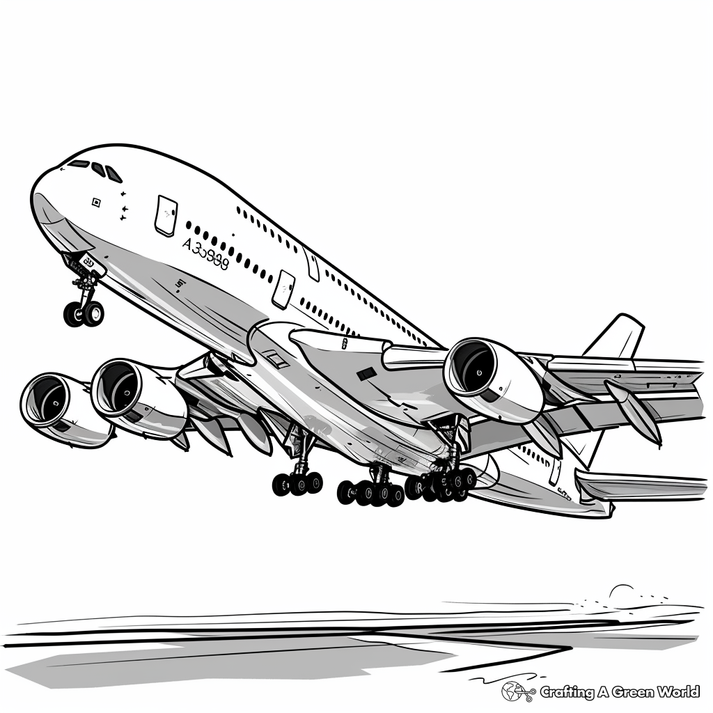 airplane coloring page