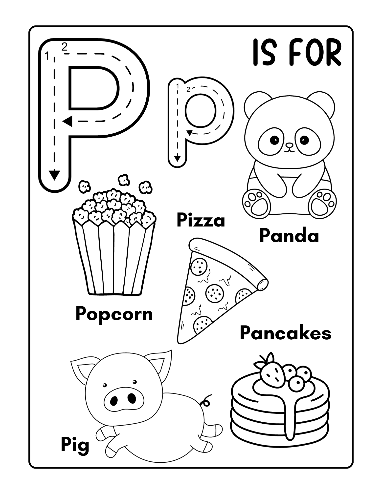 preschool abc coloring pages