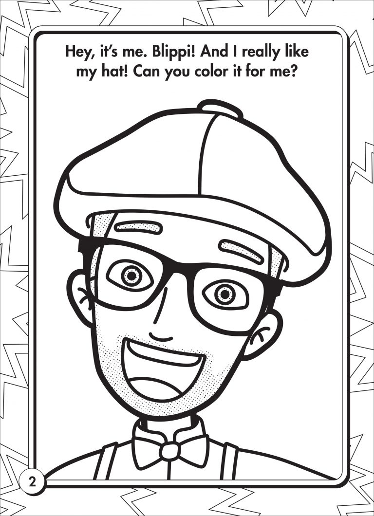blippi coloring page