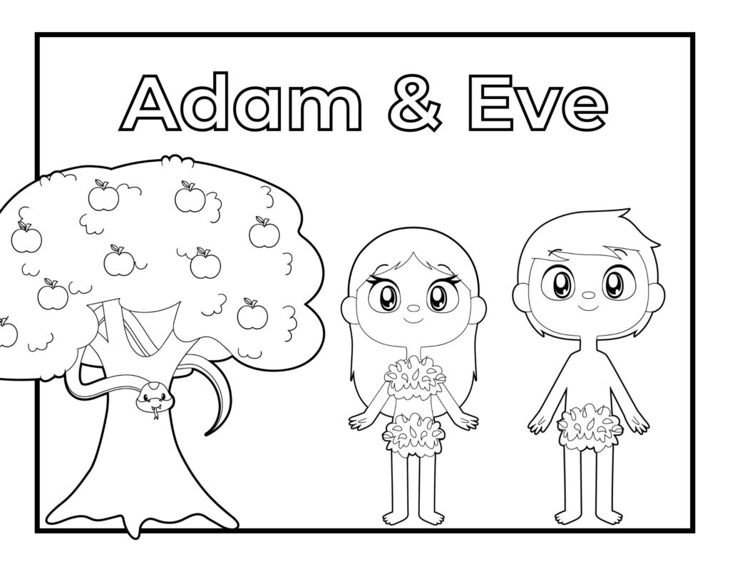Adam And Eve Coloring Pages Healing Home
