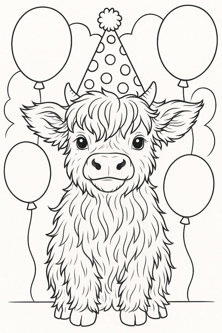 cute farm animal coloring pages