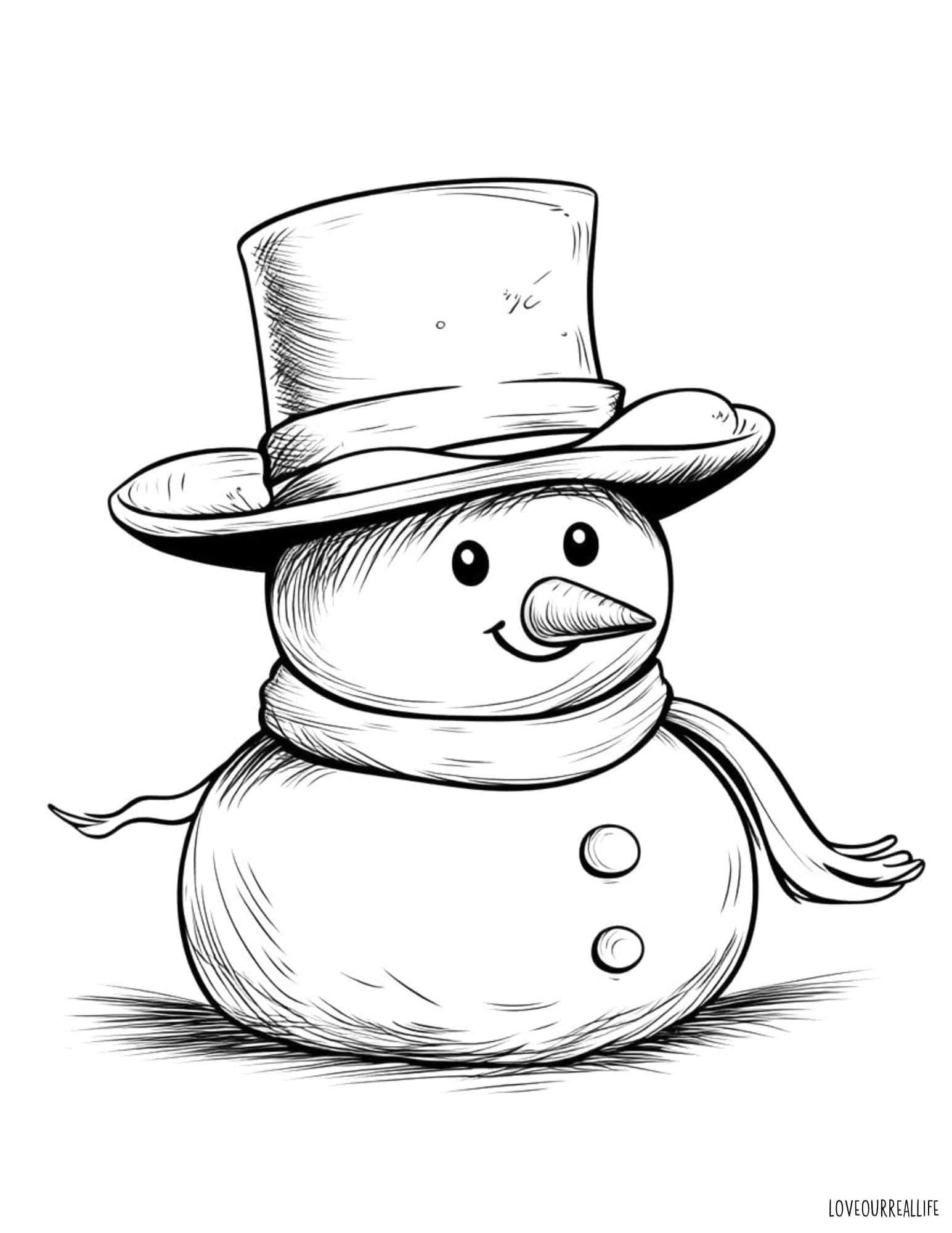 snowman coloring pages for preschoolers