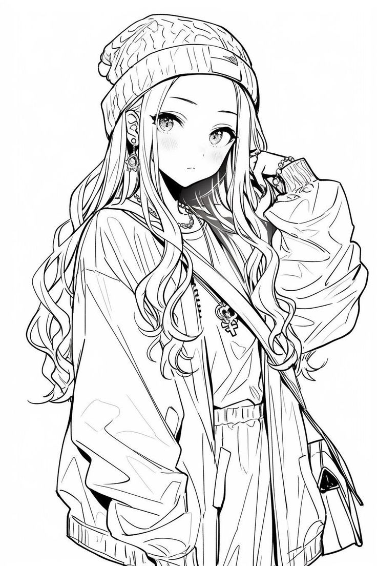 Adult Coloring Pages With Anime