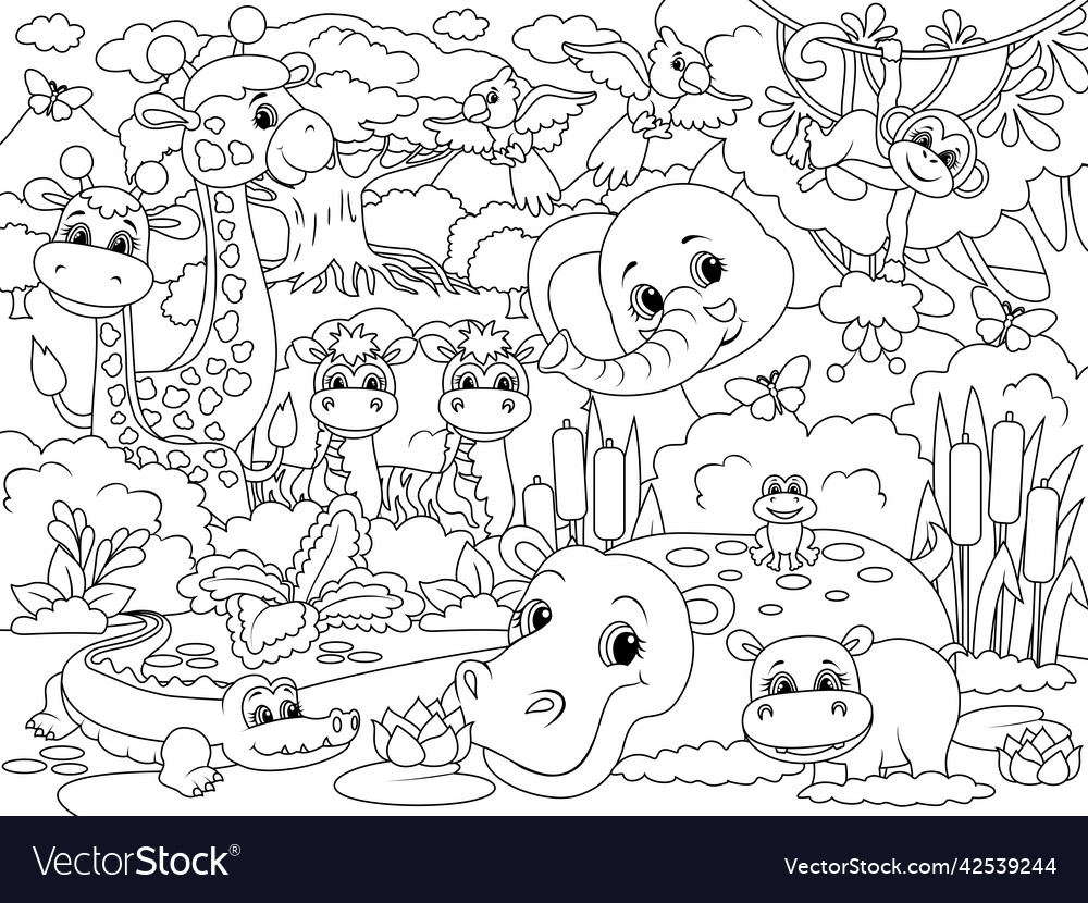 african animals coloring pages