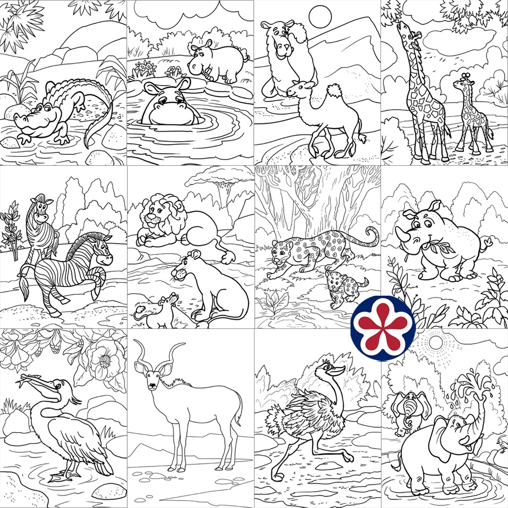 African Animals Coloring Pages And Pictures BuyLapbook