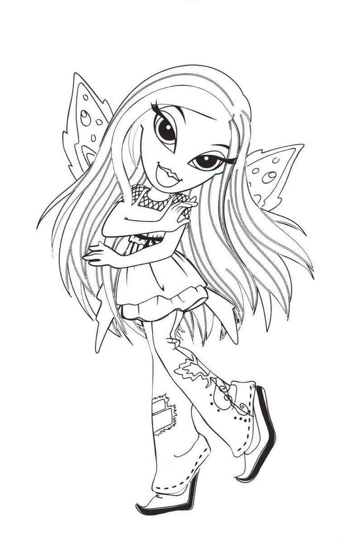 Air Fairy With Wings Coloring Pages