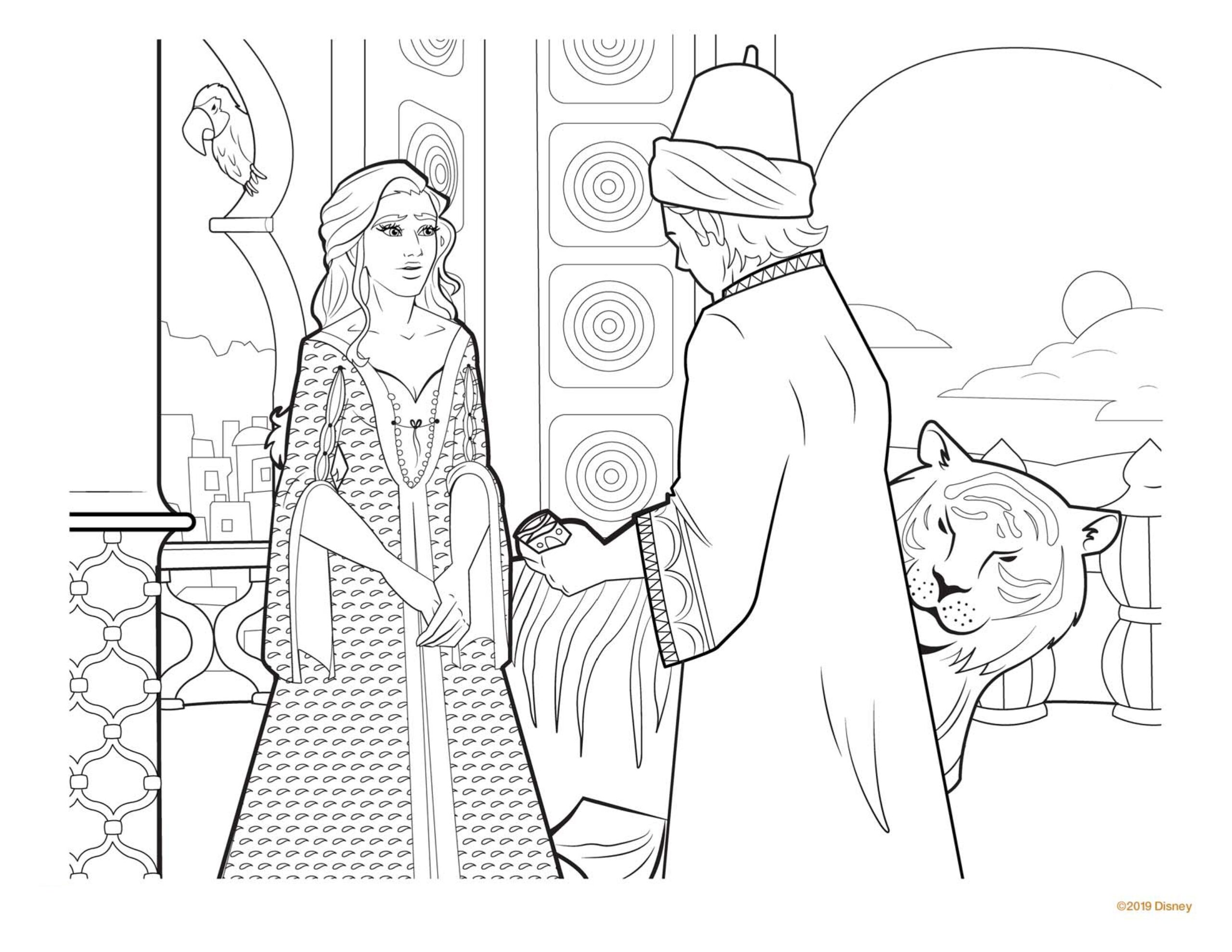 jasmine coloring pages