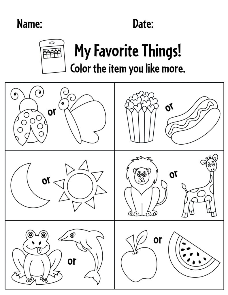 All About ME Free Printable Preschool Activities The Hollydog Blog