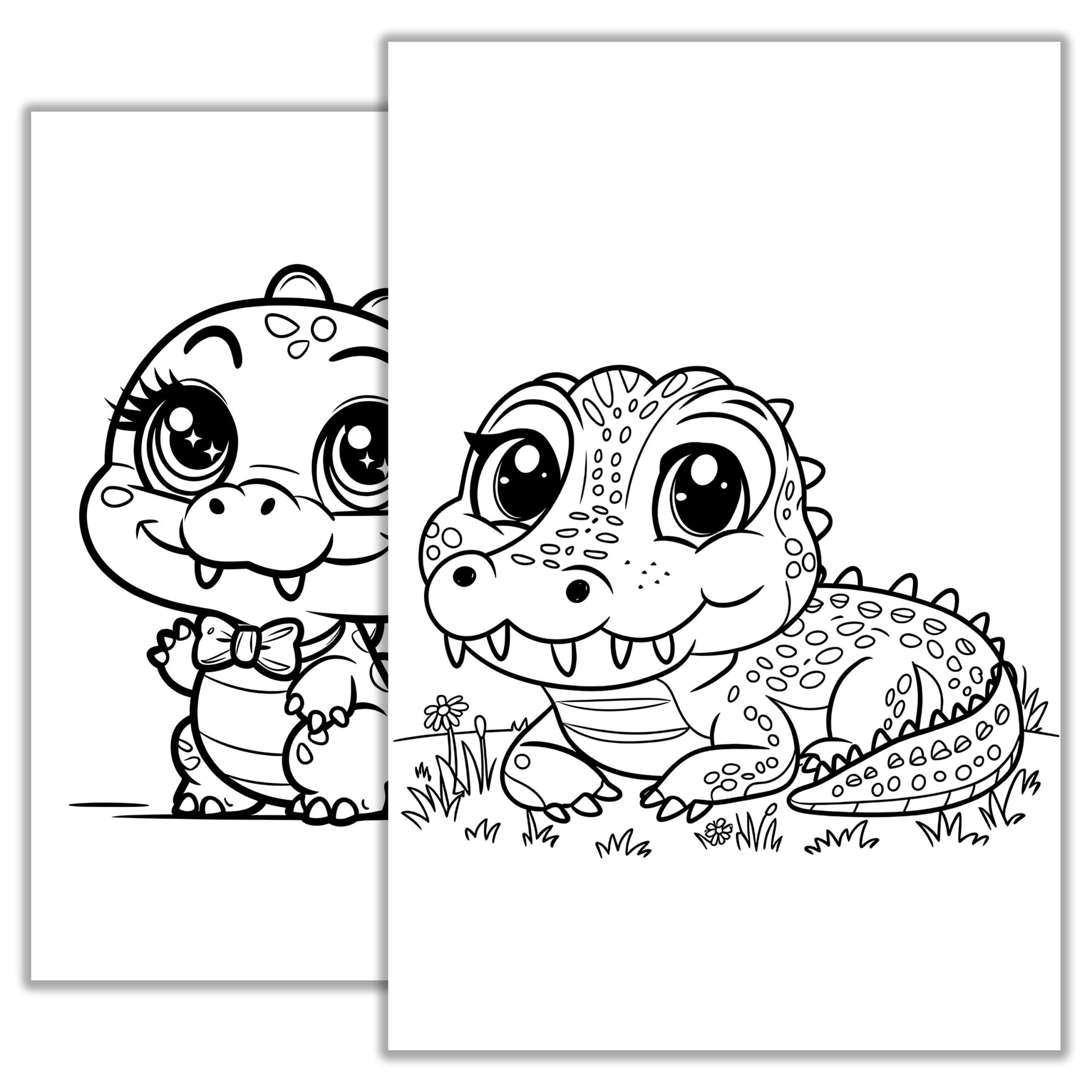 alligator coloring pages for preschool