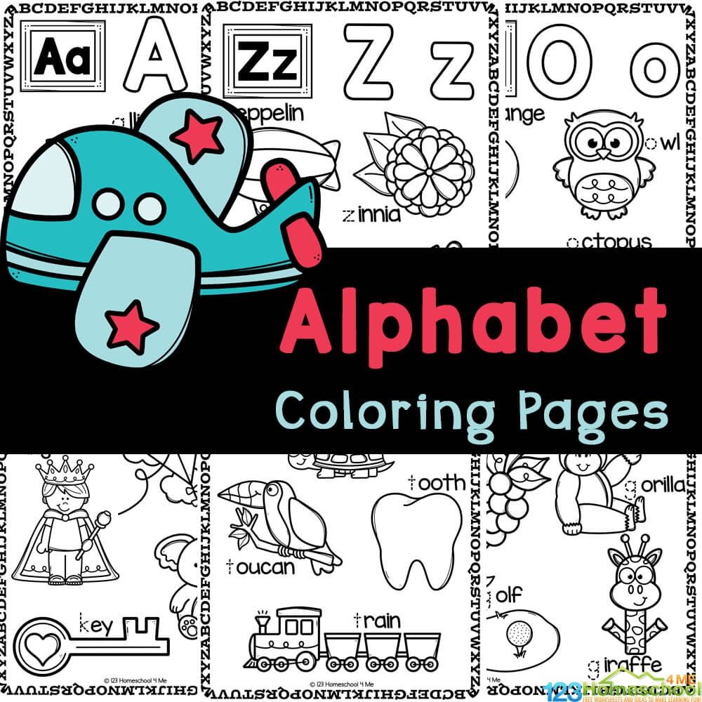 Alphabet Coloring Pages Archives 123 Homeschool 4 Me
