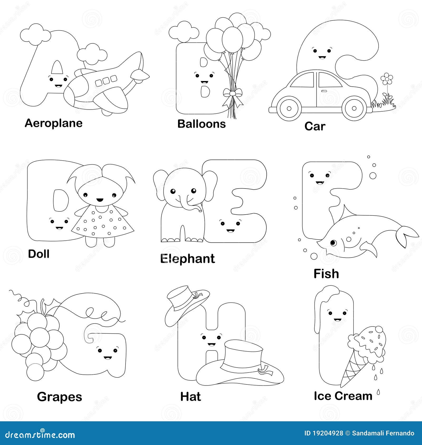 alphabet coloring pages for preschoolers free