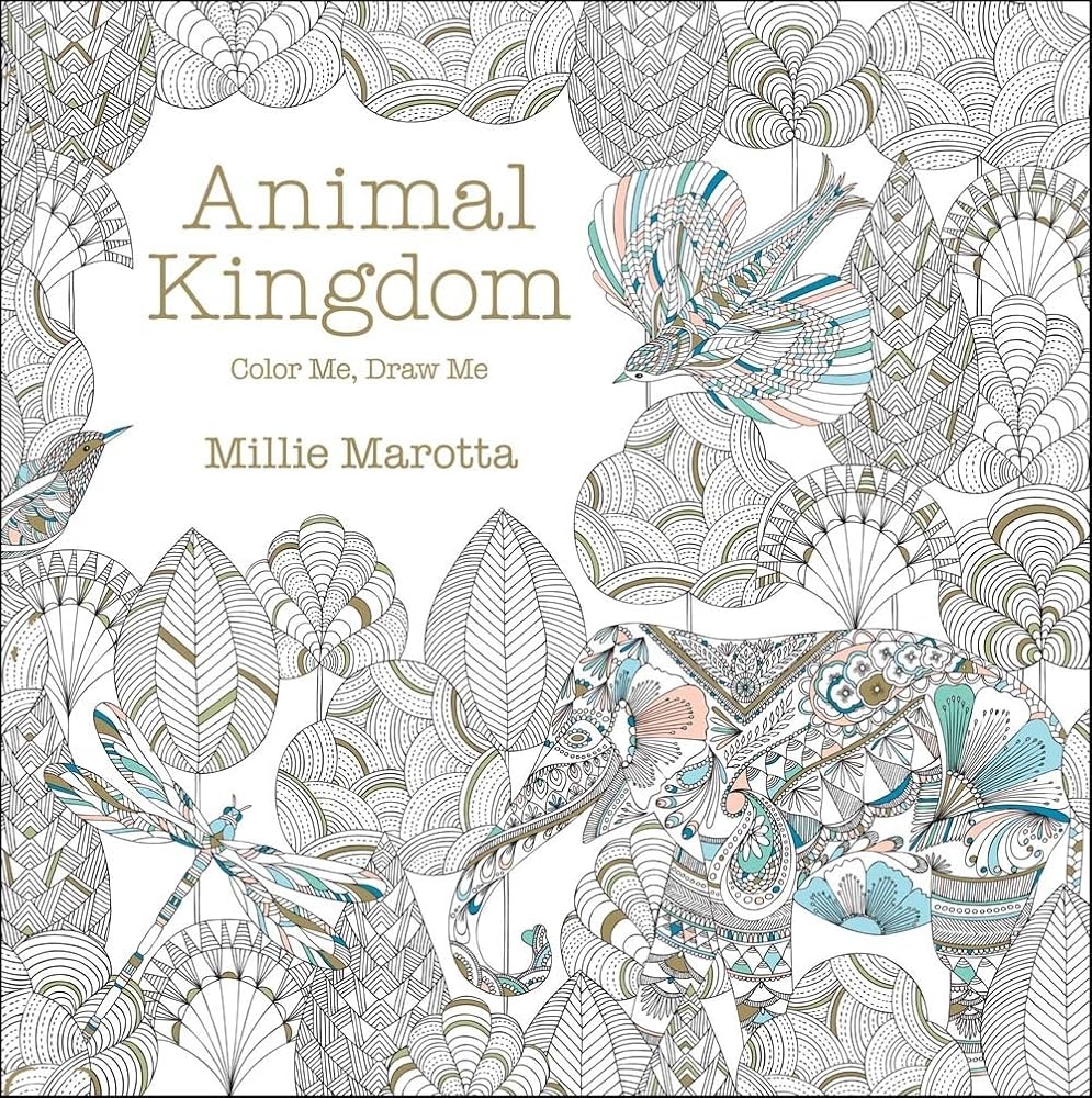 Amazon Animal Kingdom Color Me Draw Me A Millie Marotta Adult Coloring Book 9781454709107 Marotta Millie