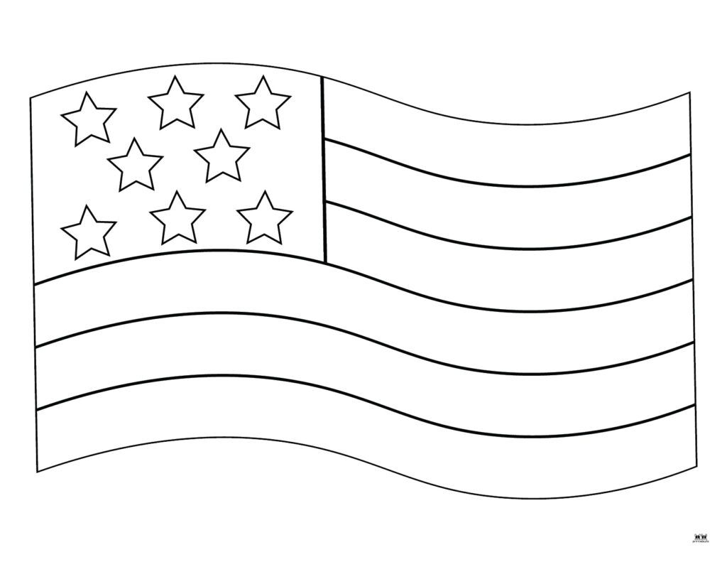 American Flag Coloring Pages Templates 20 FREE Pages Printabulls Worksheets Library