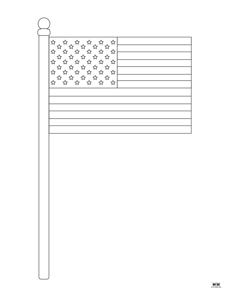 united states flag coloring page