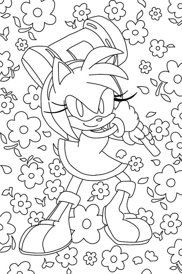 sonic the hedgehog coloring pages